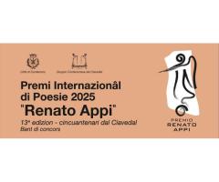 Premi Internazionâl di Poesie 2025 "Renato Appi" 13e edizion - cincuantenari dal Ciavedal