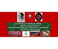 Premio internazionale di letteratura PER TROPPA VITA CHE HO NEL SANGUE - IX  EDIZIONE