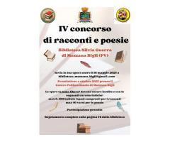 IV concorso di racconti e poesie della Biblioteca S. Guerra di Mezzana Bigli