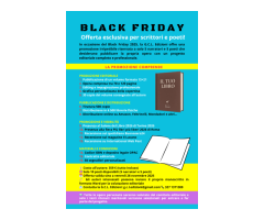 Black friday editoriale