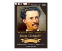 Premio di Arte Letteraria JUAN MONTALVO 