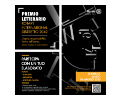 BANDO DI CONCORSO Premio Letterario Rotary International Distretto 2042